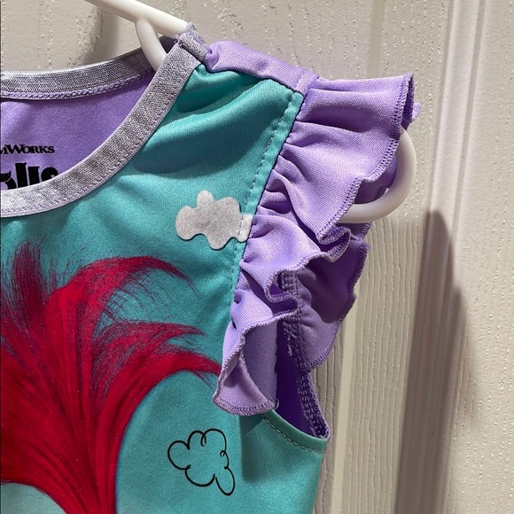 DreamWorks Trolls Kids Pajamas - Turquoise and Purple - Picture 4 of 5